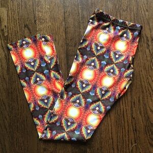 The Headspace Buddha Yoga Colorful Patterned Low Rise Stretch Leggings